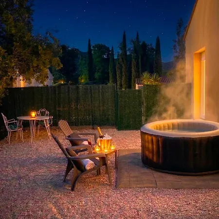 New Flat, Private Hot Tub, Garden, Ac Near Argeles Beaches Daire