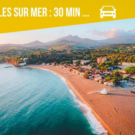 New Flat, Private Hot Tub, Garden, Ac Near Argeles Beaches